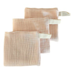 Muslin Cloths 3pk: Baby Pink Baby Care Ecosprout 