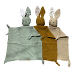 Ecosprout Toys Muslin Comforter Bunny : Oat Fern