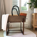 African Moses Basket Rocking Stand : Chocolate Nursery Ecosprout 