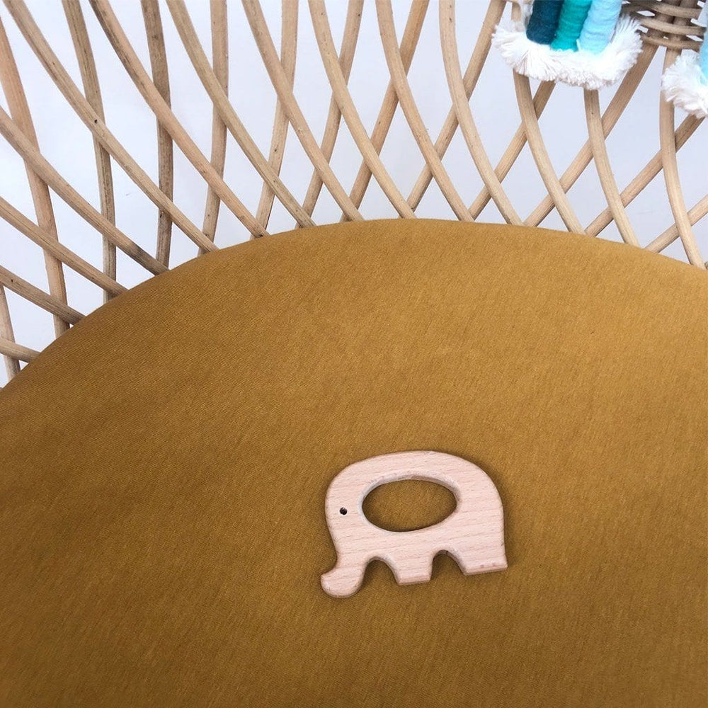 
            
                Load image into Gallery viewer, Wooden Animal Teether : Elephant Teether Ecosprout 
            
        