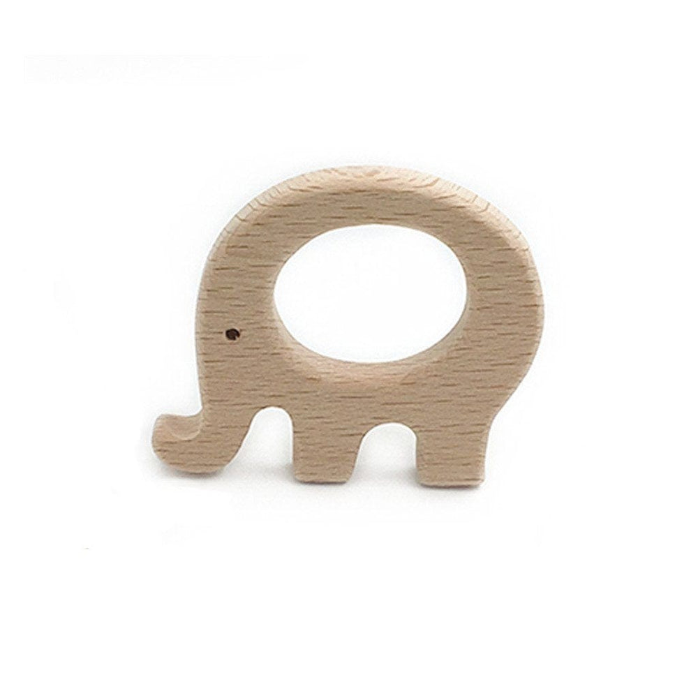 
            
                Load image into Gallery viewer, Wooden Animal Teether : Elephant Teether Ecosprout 
            
        