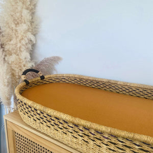 
            
                Load image into Gallery viewer, Luna&amp;#39;s Treasures Sheet Bamboo Jersey Fitted Bassinet Sheet : Desert Bronze
            
        