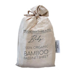 Organic Bamboo Bassinet Fitted Sheet : Blush Sheet Mulberry Threads 