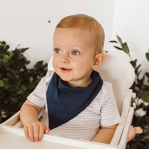 
            
                Load image into Gallery viewer, Dribble Bib : Navy Baby Accessory Snuggle Hunny Kids 
            
        
