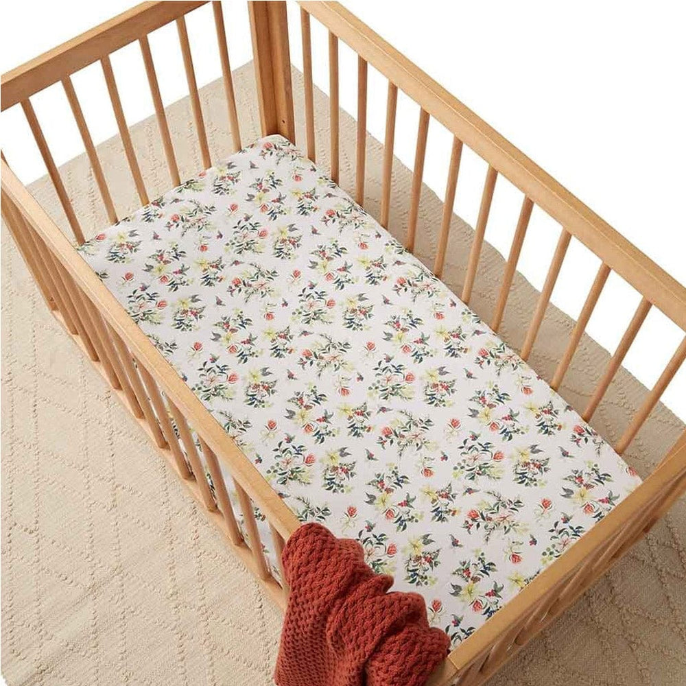 Snuggle Hunny Kids Fitted Cot Sheet : Festive Berry