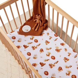 
            
                Load image into Gallery viewer, Snuggle Hunny Kids Sheet Fitted Cot Sheet : Lion
            
        