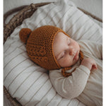 Merino Bonnet and Booties Set : Bronze Baby Accessory Snuggle Hunny Kids 