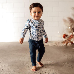 
            
                Load image into Gallery viewer, Organic Baby Pants : Navy Clothing Snuggle Hunny Kids 
            
        