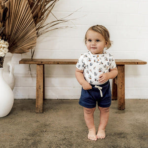 Snuggle Hunny Kids Organic Baby Clothing Organic Baby Shorts : Navy