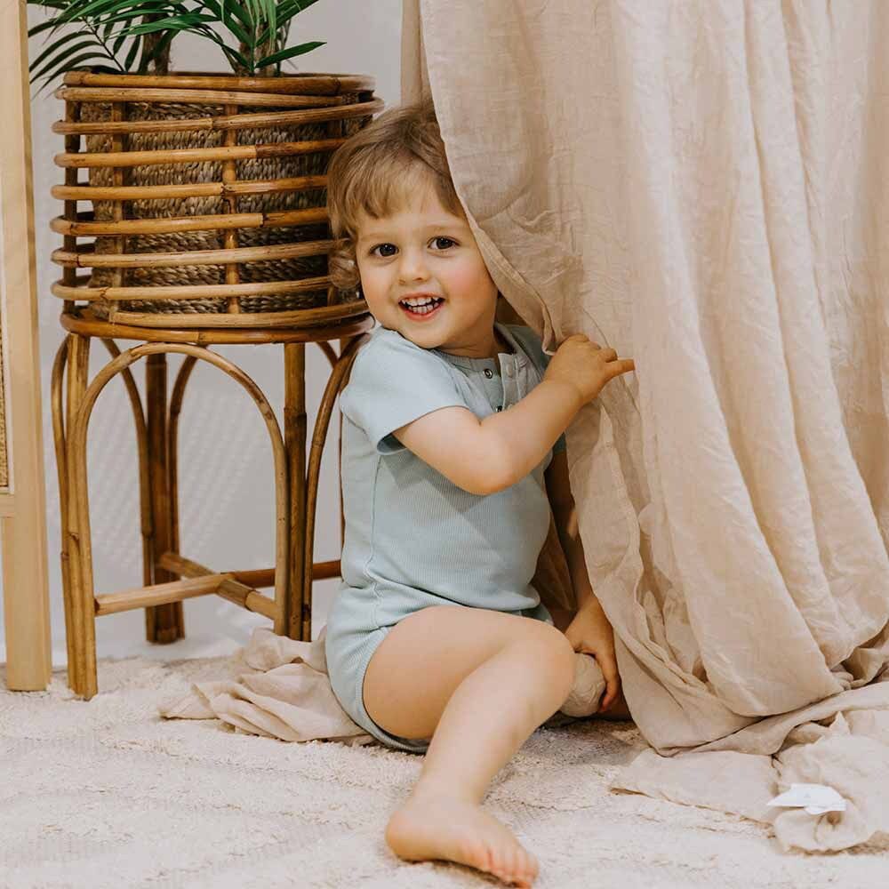 
            
                Load image into Gallery viewer, Snuggle Hunny Kids Clothing Organic Baby Shorts : Sage
            
        